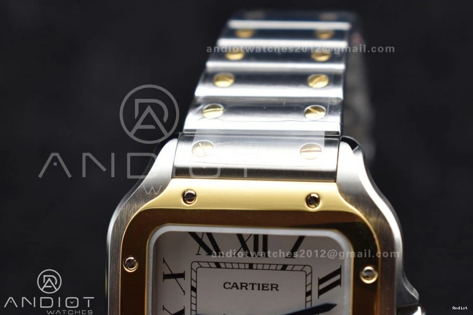 on YG SS SS White de Cartier Edition Dial 1096 MIYOTA SmartLinks BVF Bracelet YG Sporty V 1:1 9015 Santos Best 35mm 0705